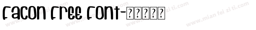 Facon Free Font字体转换